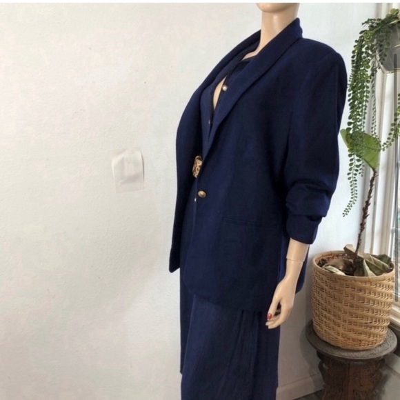 Fundamental things 100% pure new wool dark blue size:14 - Picture 4 of 15